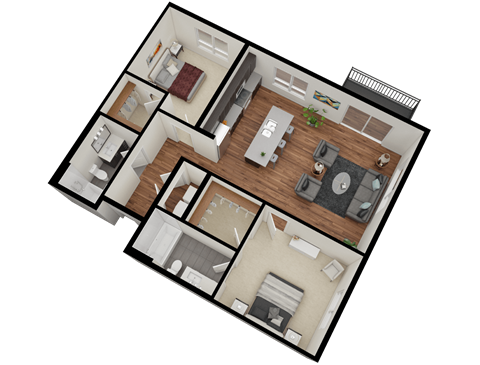 300 20th St South Studio-2 Beds Apartment for Rent - Photo Gallery 24